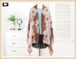 Fashion floral and soft polyester scarf