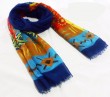 Fashion geo polyester scarf made in scarf factory