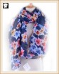 Gorgeous flowers polyester scarf