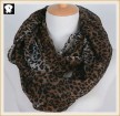 Leopard infinity scarves with your custom colors