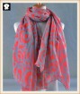 Polyester scarf with super soft handle feel