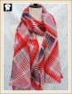 Scarf factory with colorful checks polyester scarf