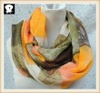 Scarf factory with the rhombus infinity scarves