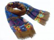 Stylish geo polyester scarf made in scarf factory