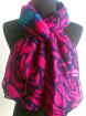 Super softer rose patterns polyester scarf