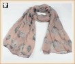 White flowers scarves bespoke for women