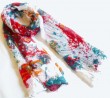 fashion floral printed polyester scarf