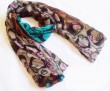 floral printed polyester scarf