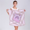 Bandanna factory custom sublimation printed polyester silk scarf