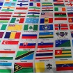 China scarf supplier custom countries flags printed poly new silk scarf