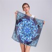Custom made designs heat transfer poly new silk scarves for women
