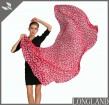 Custom red polka dots scarves in scarf factory
