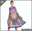 Digital scarf factory printed chiffon ponchos