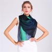 Scarf factory custom aurora photo printed scarf shawl
