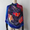 Wholesale custom fishes printed poly new silk bandanna scarf