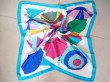 Multicolor umbrella silk scarf