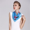 China silk scarf factory customized digital print silk habotai scarf