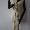 Luxurious custom printed silk chiffon scarf