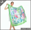 Scarf factory digital printed square silk scarf