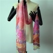 Silk scarf factory custom photo printed scarf