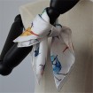 Silk scarf factory custom printed square scarf