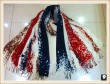 Abstract striped scarf, china scarf supplier