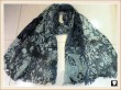 Black leopard scarf, china scarf factory