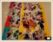 Colorful flowers viscose scarf