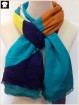 Multi-colors blocks scarf in China scarf factory