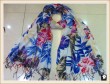 Red floral scarf, china scarf supplier