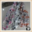 Stylish floral scarf bespoke from scarf factory